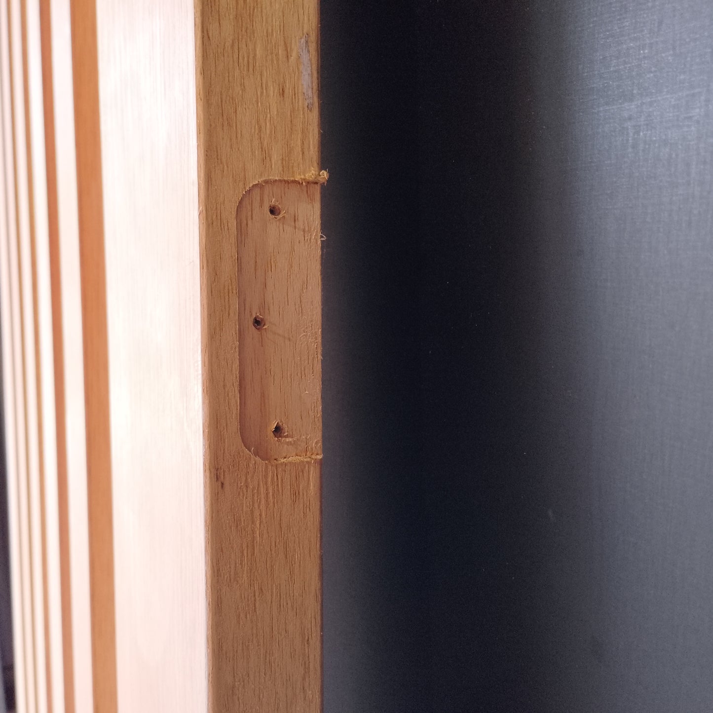 External Timber Door - 2340h x 1200w Solid Core w/ 5 X Obscure (frosted) Glass  (AWOWS 5VG) *Factory 2nd* 30520