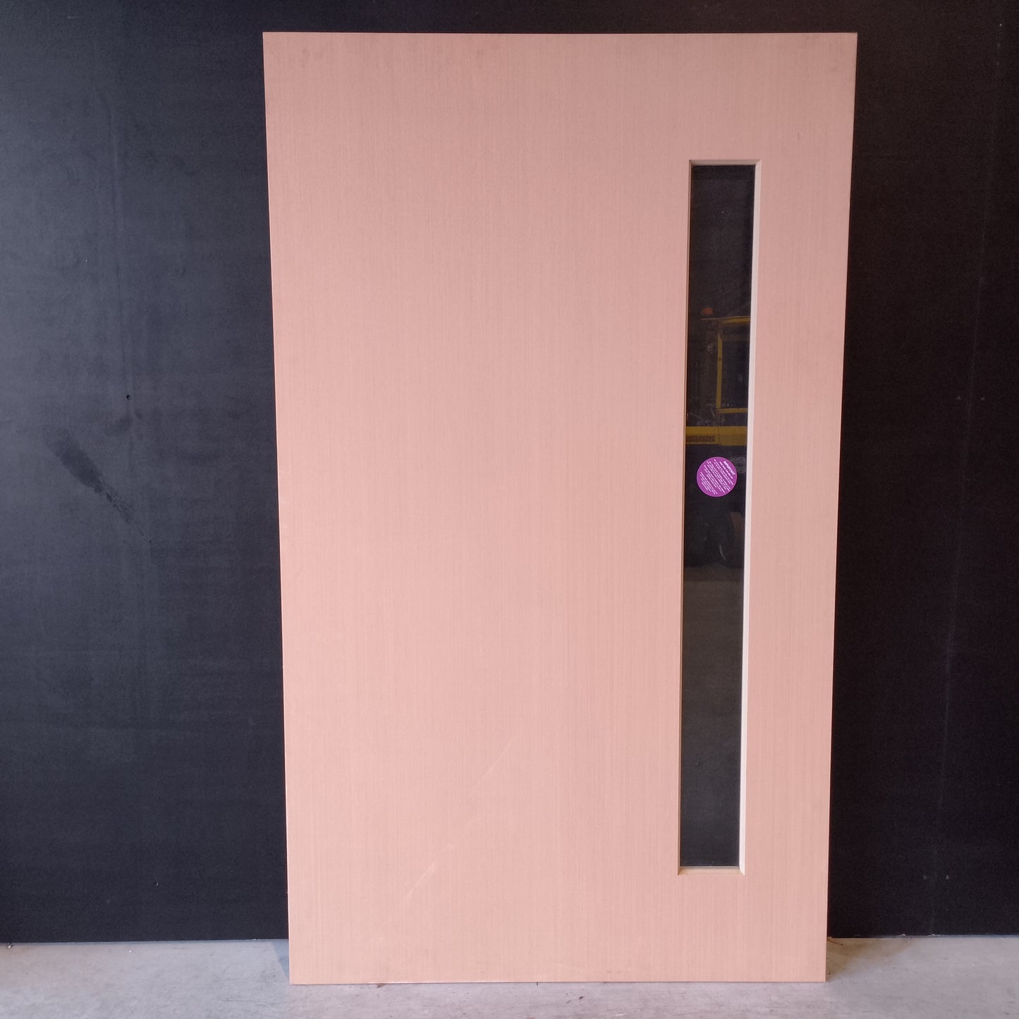 Timber Entry Door - 2040h x 1200w Solid Core w/ 1 X Clear Glass (PMAD PV 101) *Factory 2nd* 30521