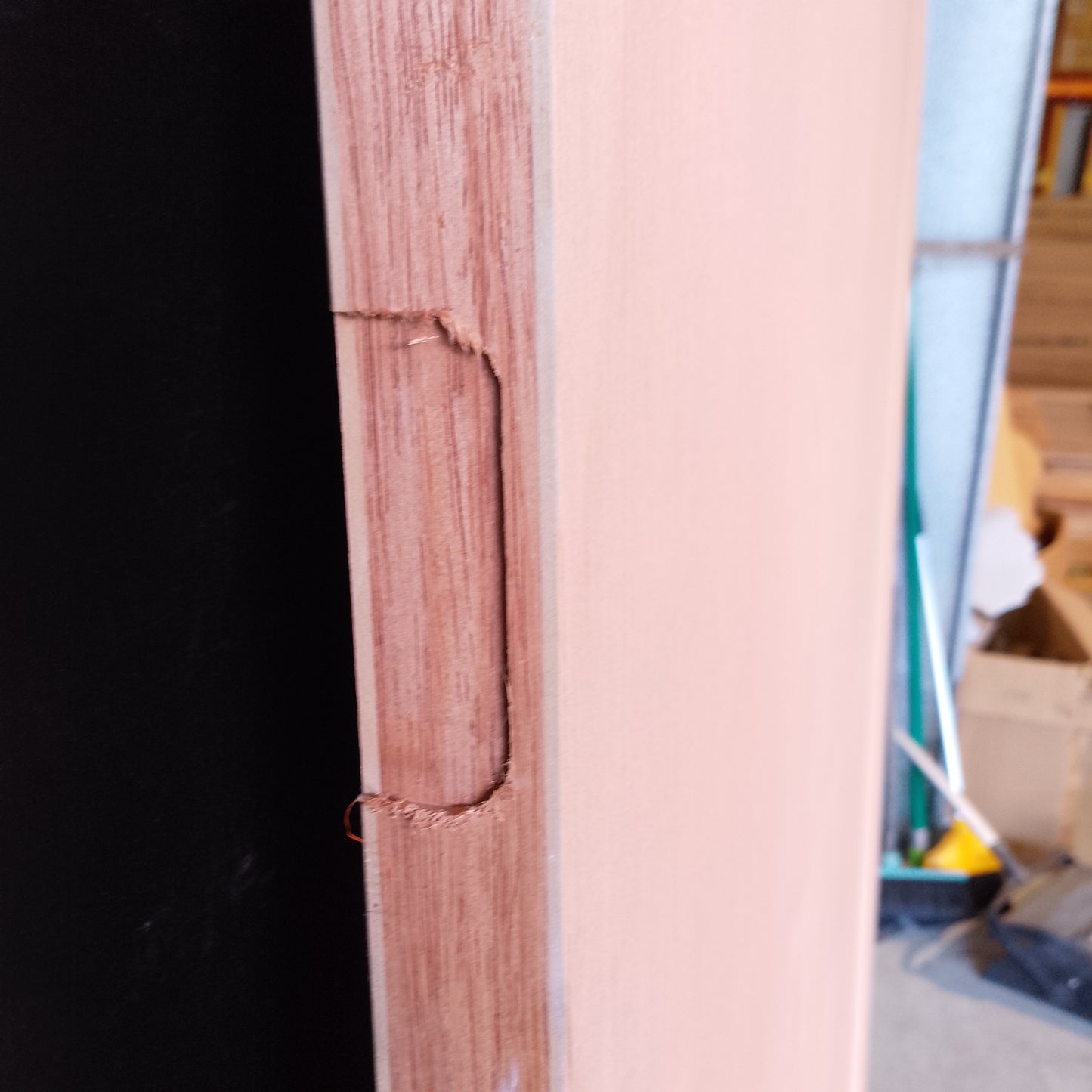 Timber Entry Door - 2040h x 1200w Solid Core w/ 1 X Clear Glass (PMAD PV 101) *Factory 2nd* 30521
