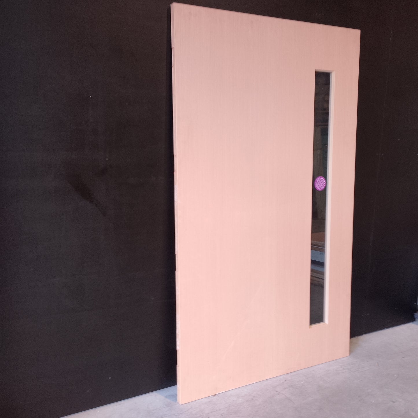 Timber Entry Door - 2040h x 1200w Solid Core w/ 1 X Clear Glass (PMAD PV 101) *Factory 2nd* 30521