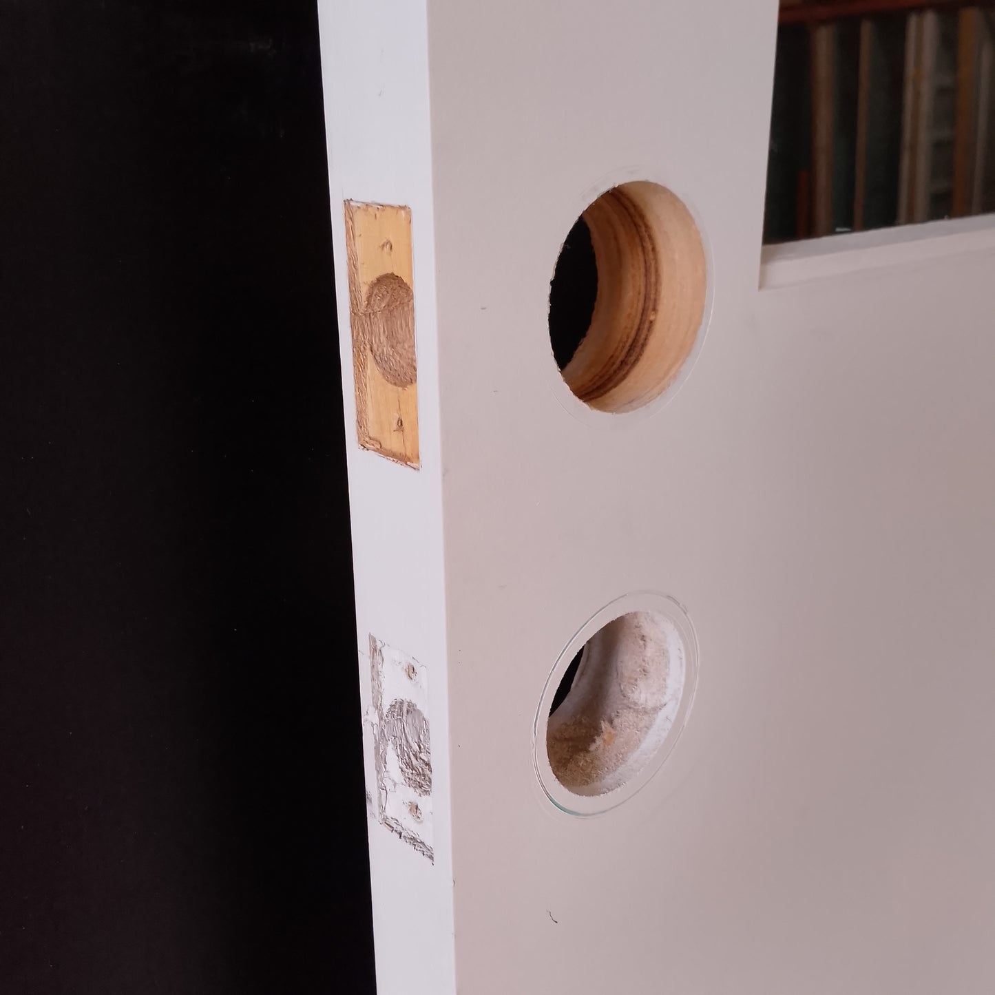 External Timber Door - 2340h x 820w Solid Core w/ 1 X Clear Glass  *Factory Second* 30527
