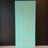 External Timber Door - 2340h x 1020w Solid Core w/ Routered Pattern  (XVP11) *Factory Second* 30529