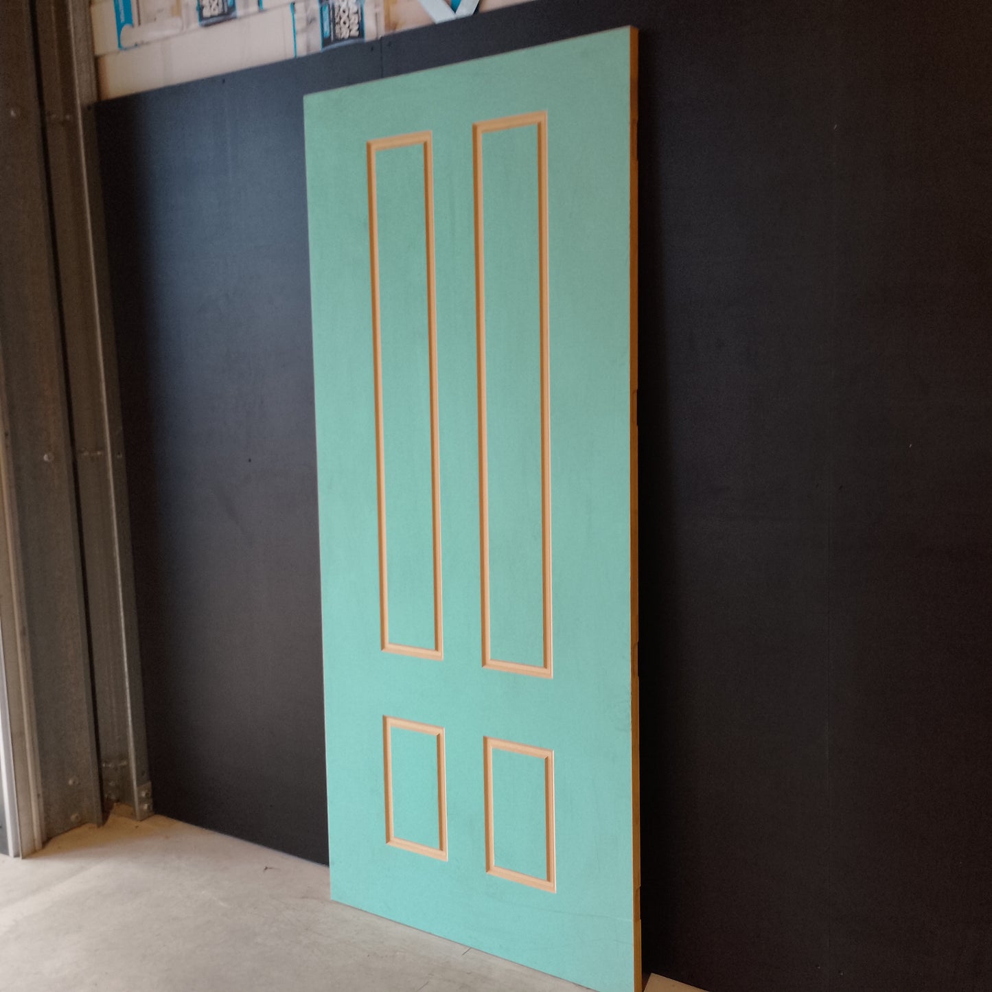 External Timber Door - 2340h x 1020w Solid Core w/ Routered Pattern  (XVP11) *Factory Second* 30529