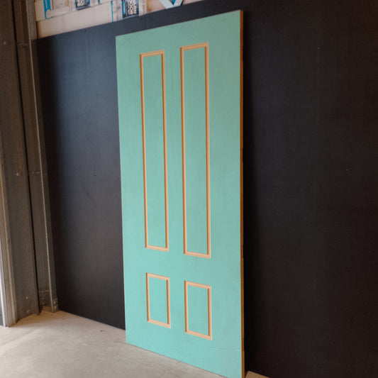 External Timber Door - 2340h x 1020w Solid Core w/ Routered Pattern  (XVP11) *Factory Second* 30529