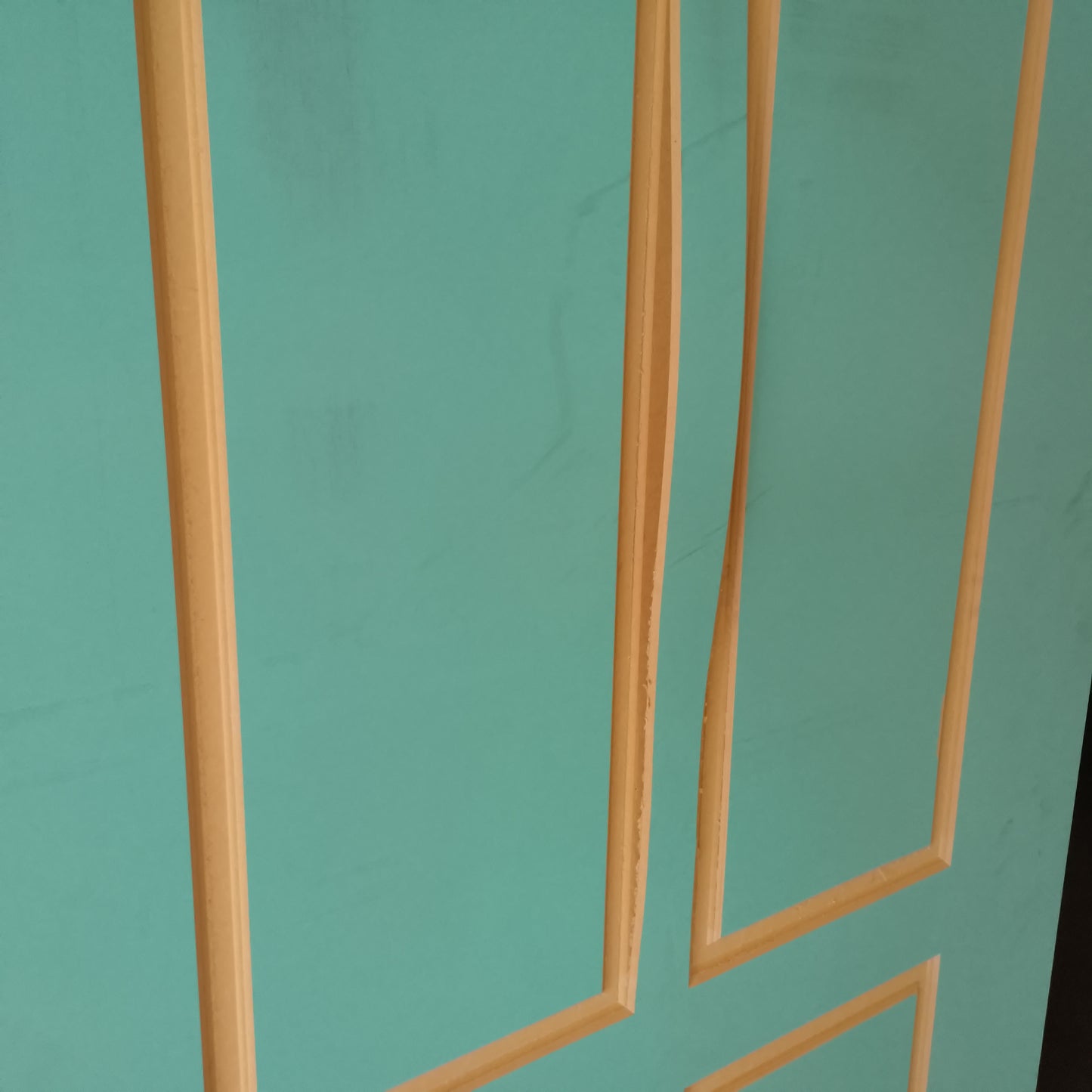 External Timber Door - 2340h x 1020w Solid Core w/ Routered Pattern  (XVP11) *Factory Second* 30529