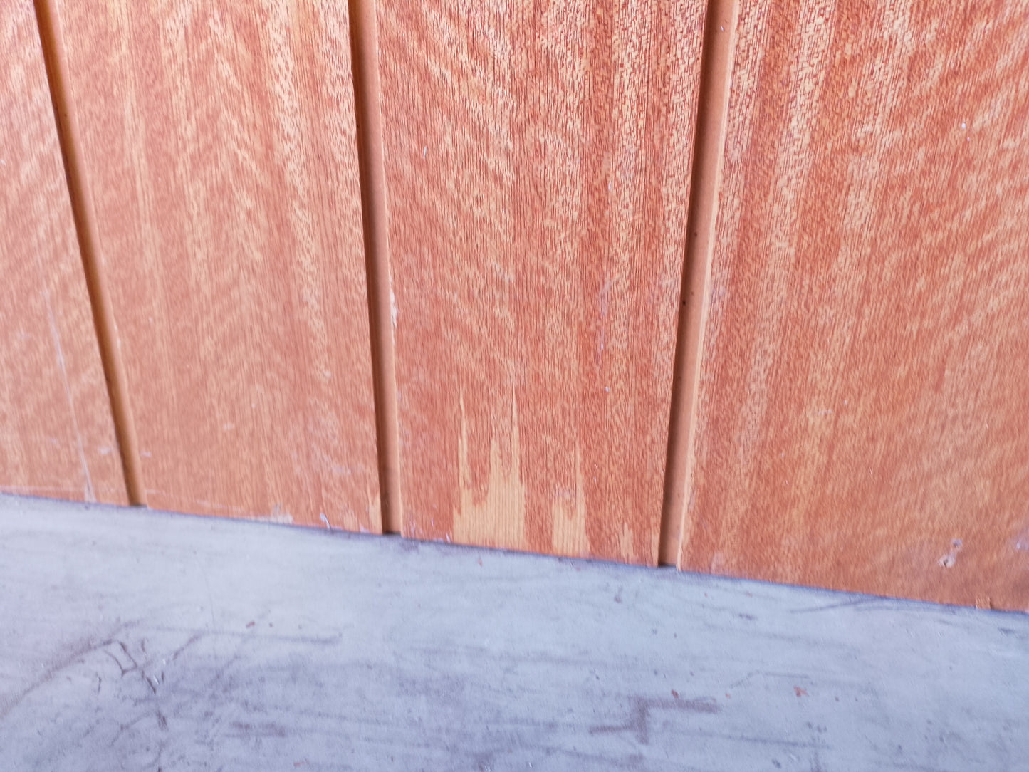 External Timber Door - 2340h x 1200w Solid Core w/ Routered Pattern  (XLR500) *Factory 2nd* 30532
