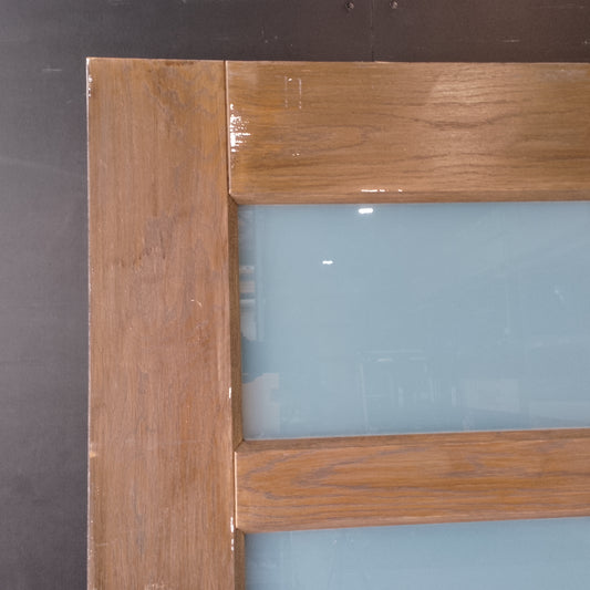 External Timber Door - 2335h x 1200w Solid Core w/ 5 X Obs Glass (AWOWS5G) *2nd Hand* 30535