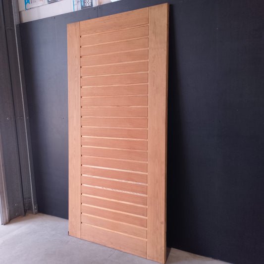 External Timber Door - 2340h x 1200w Solid Core w/ Pattern  (AWOWS19H) *Factory 2nd* 30537