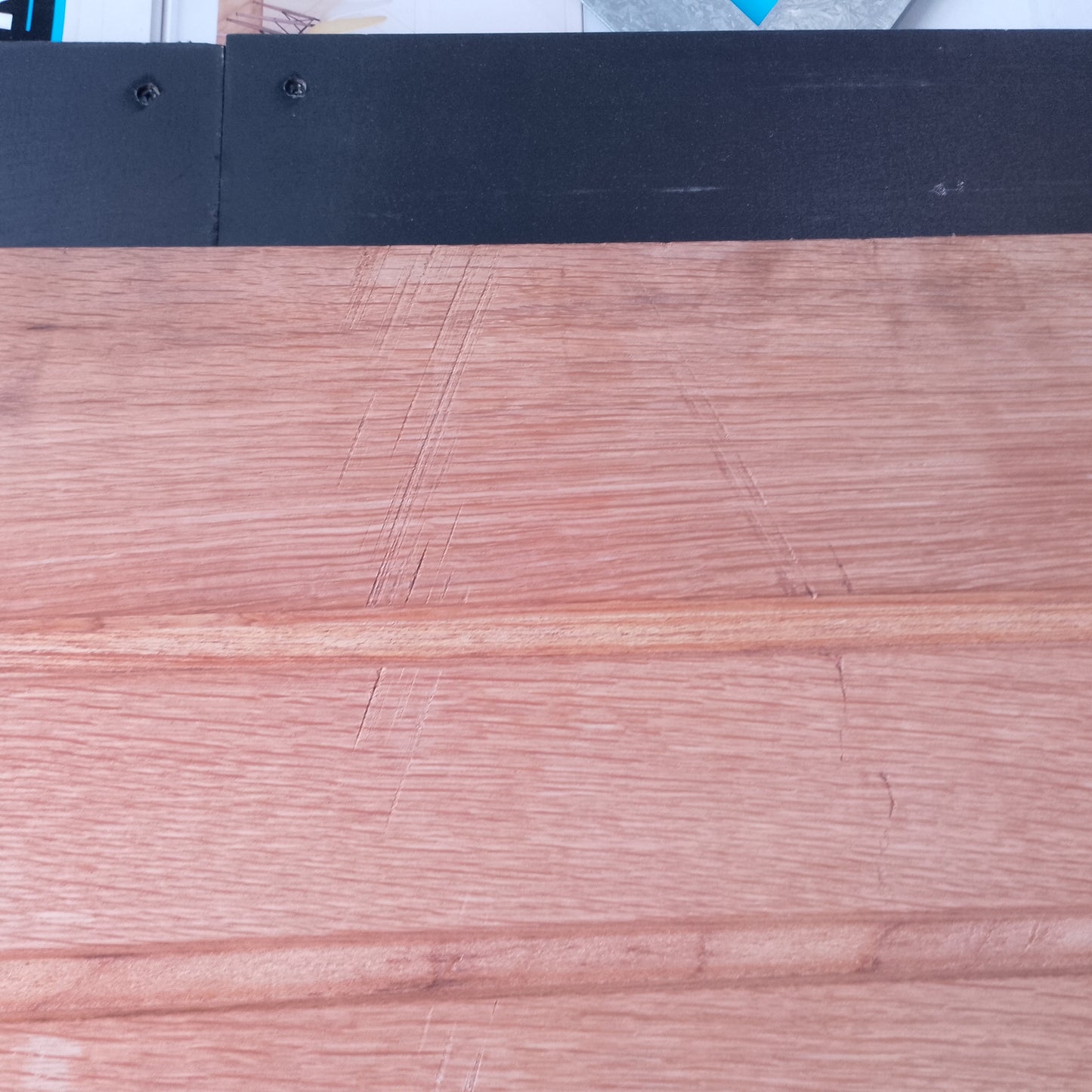 External Timber Door - 2340h x 1200w Solid Core w/ Pattern  (AWOWS19H) *Factory 2nd* 30537