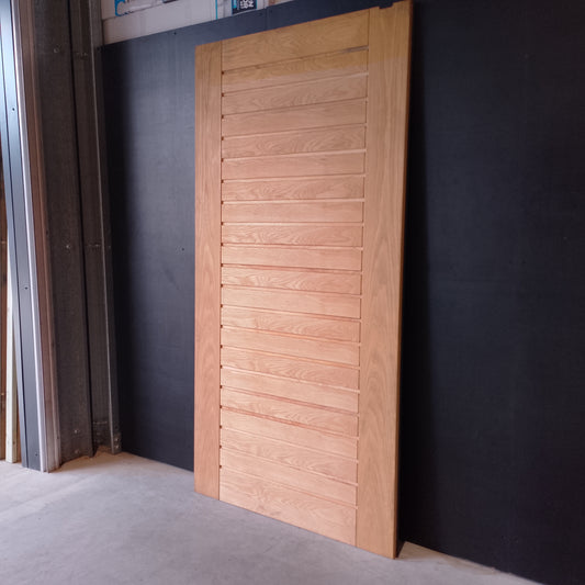 External Timber Door - 2340h x 1200w Solid Core w/ Pattern  (AWOWS19H) *Factory 2nd* 30538