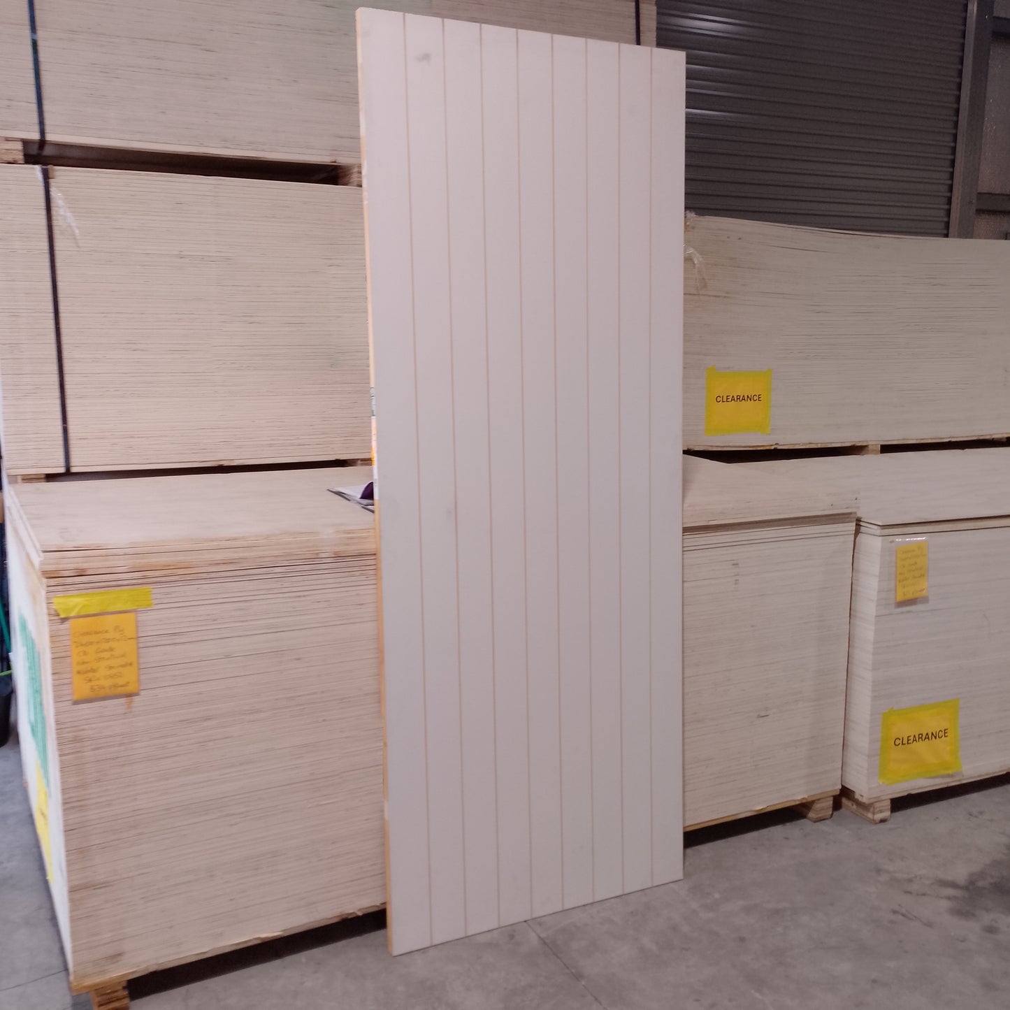 Internal Timber Door - 2340h x 920w Hollow Core w/ Pattern  (HAG11) *Factory Second* 30545