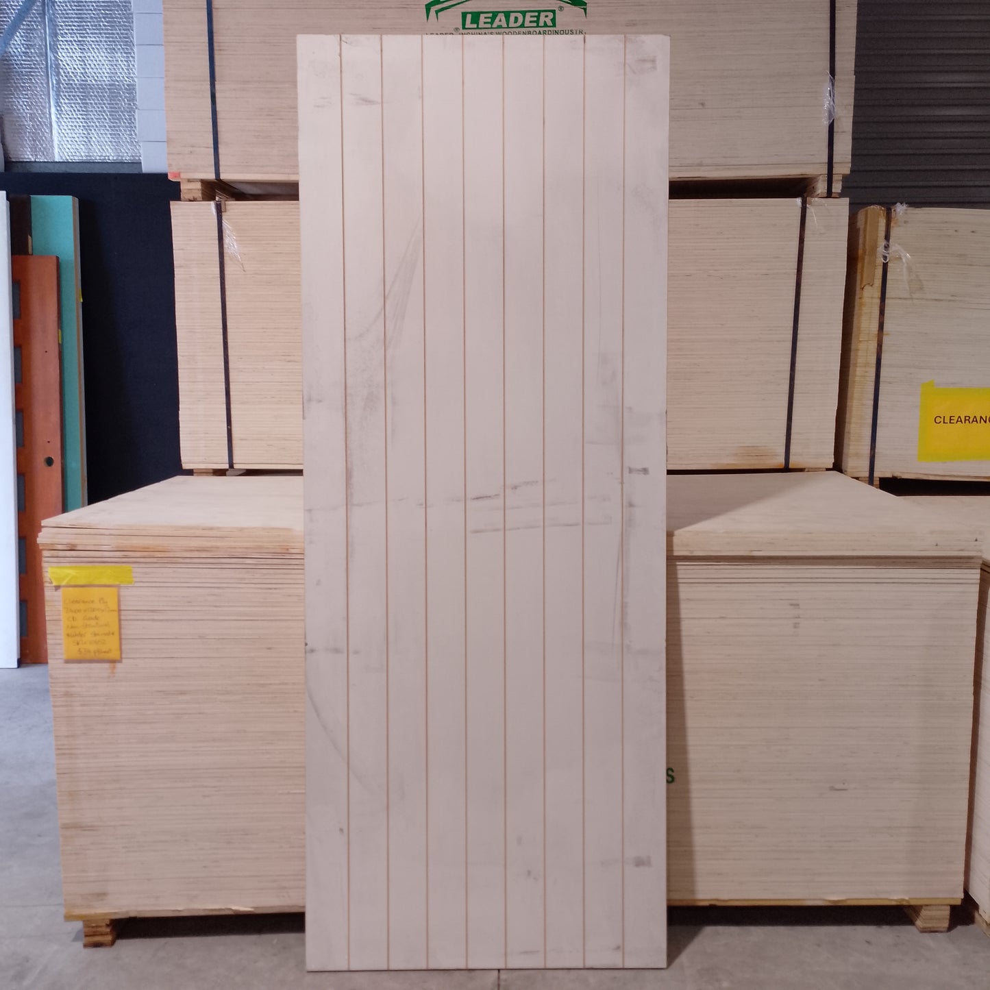 Internal Timber Door - 2340h x 920w Hollow Core w/ Pattern  (HAG11) *Factory Second* 30545