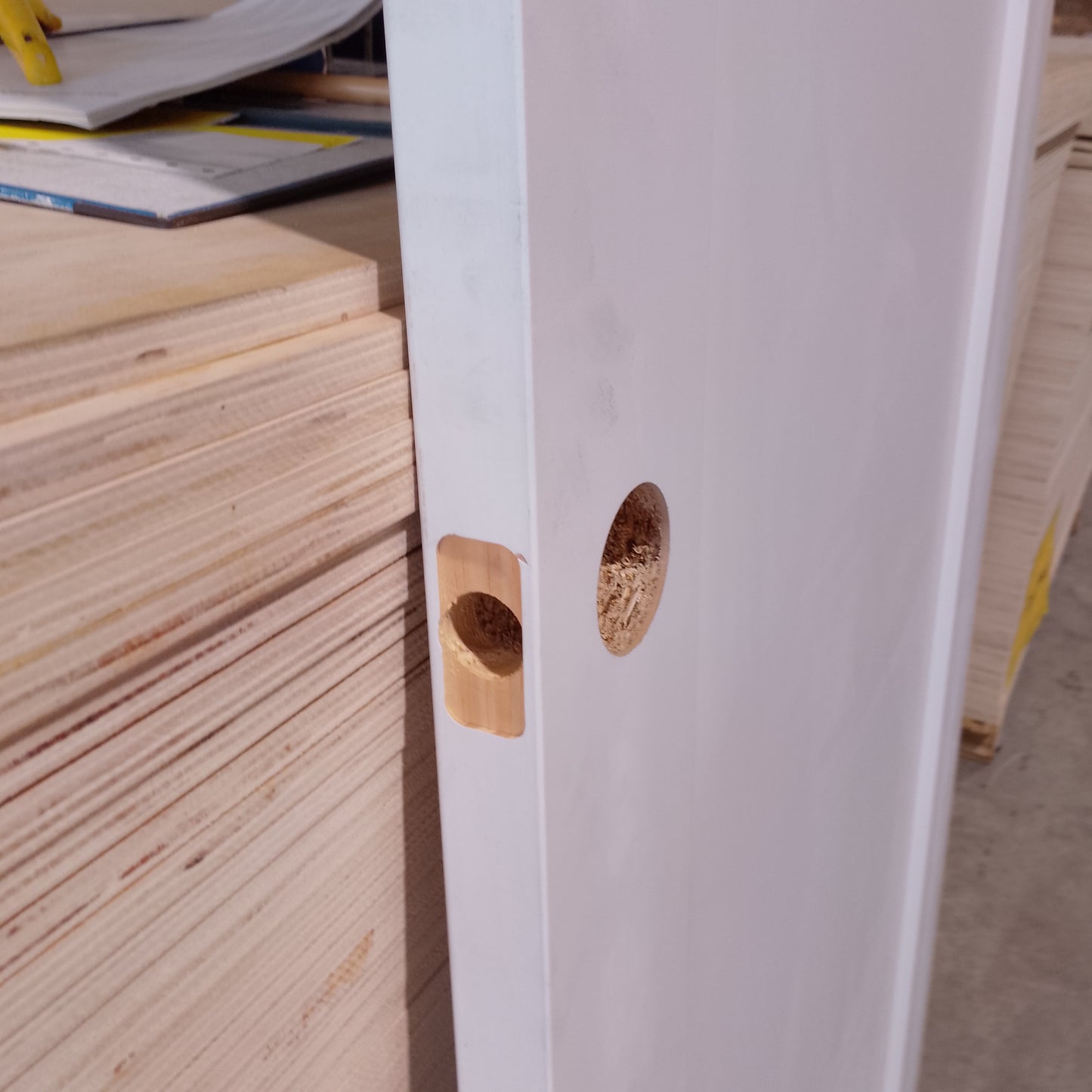 Internal Timber Door - 2340h x 770w Semi-Solid w/ Infil Panel  (PMOD1) *Factory Second* 30547