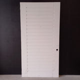 External Timber Door - 2340h x 1200w Solid Core w/ Slat Pattern  (AWOWS19H) *Factory 2nd* 30548