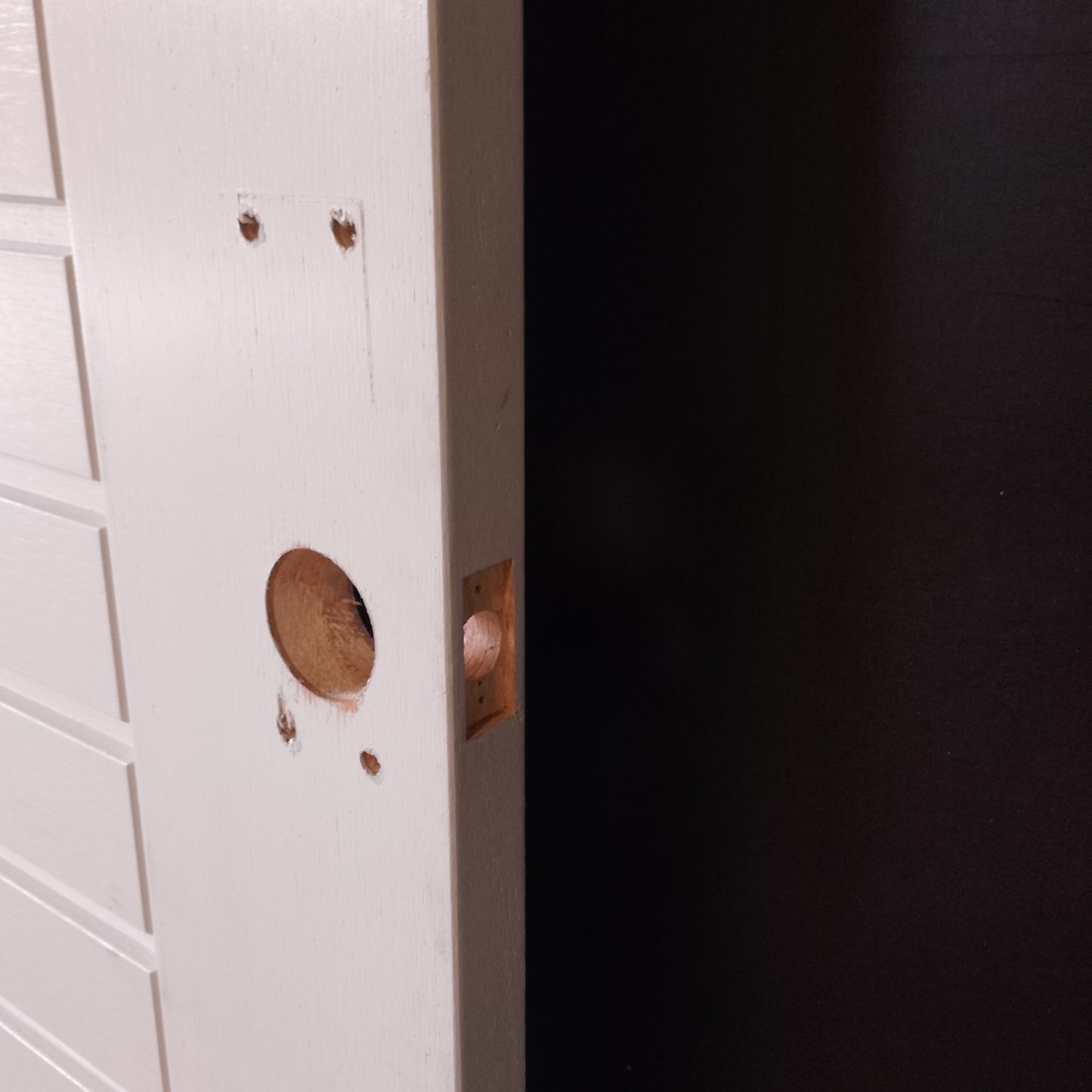External Timber Door - 2340h x 1200w Solid Core w/ Slat Pattern  (AWOWS19H) *Factory 2nd* 30548
