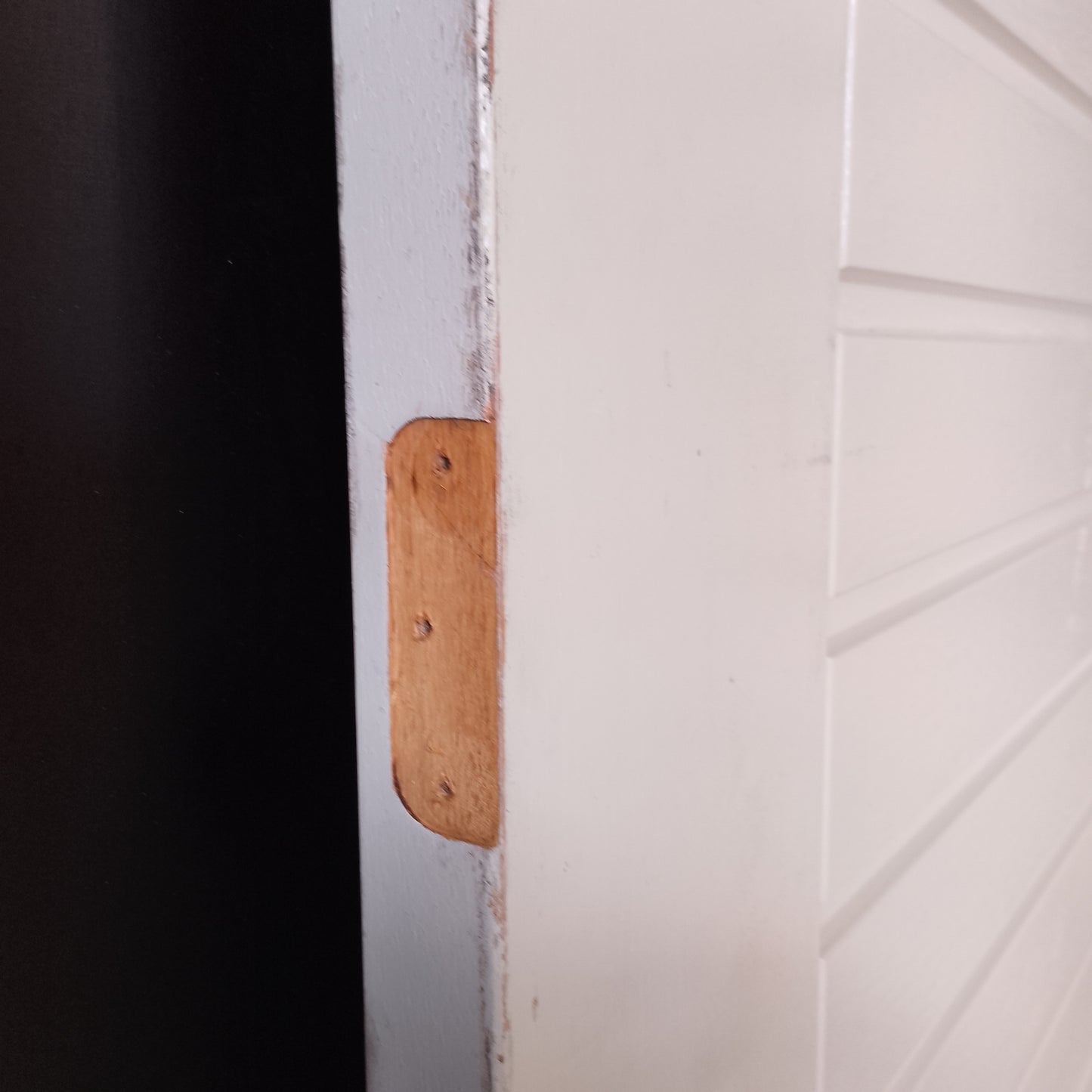 External Timber Door - 2340h x 1200w Solid Core w/ Slat Pattern  (AWOWS19H) *Factory 2nd* 30548