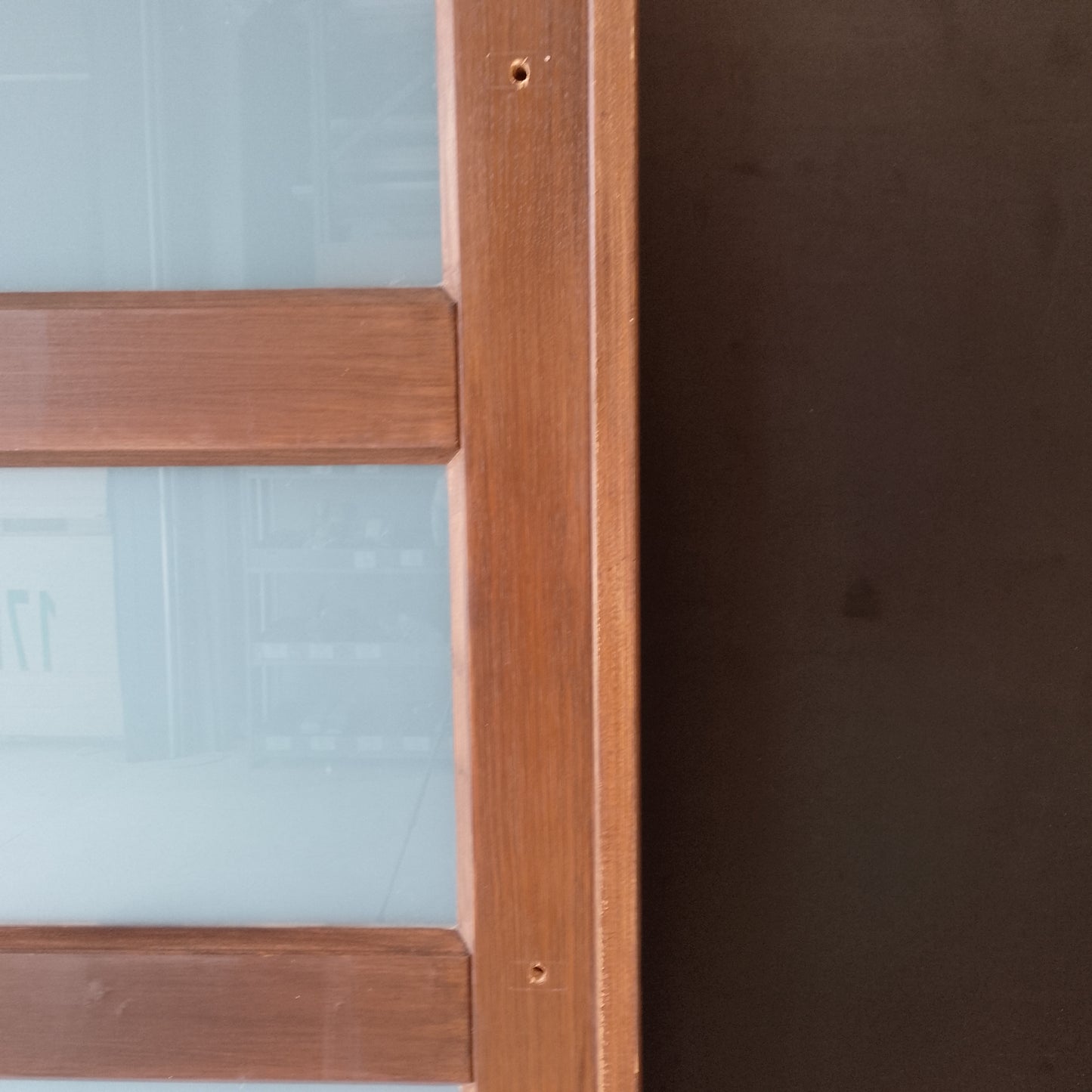 External Timber Door - 2340h x 820w Solid Core w/ 5 X Obscure Glass *Factory Second* 30549