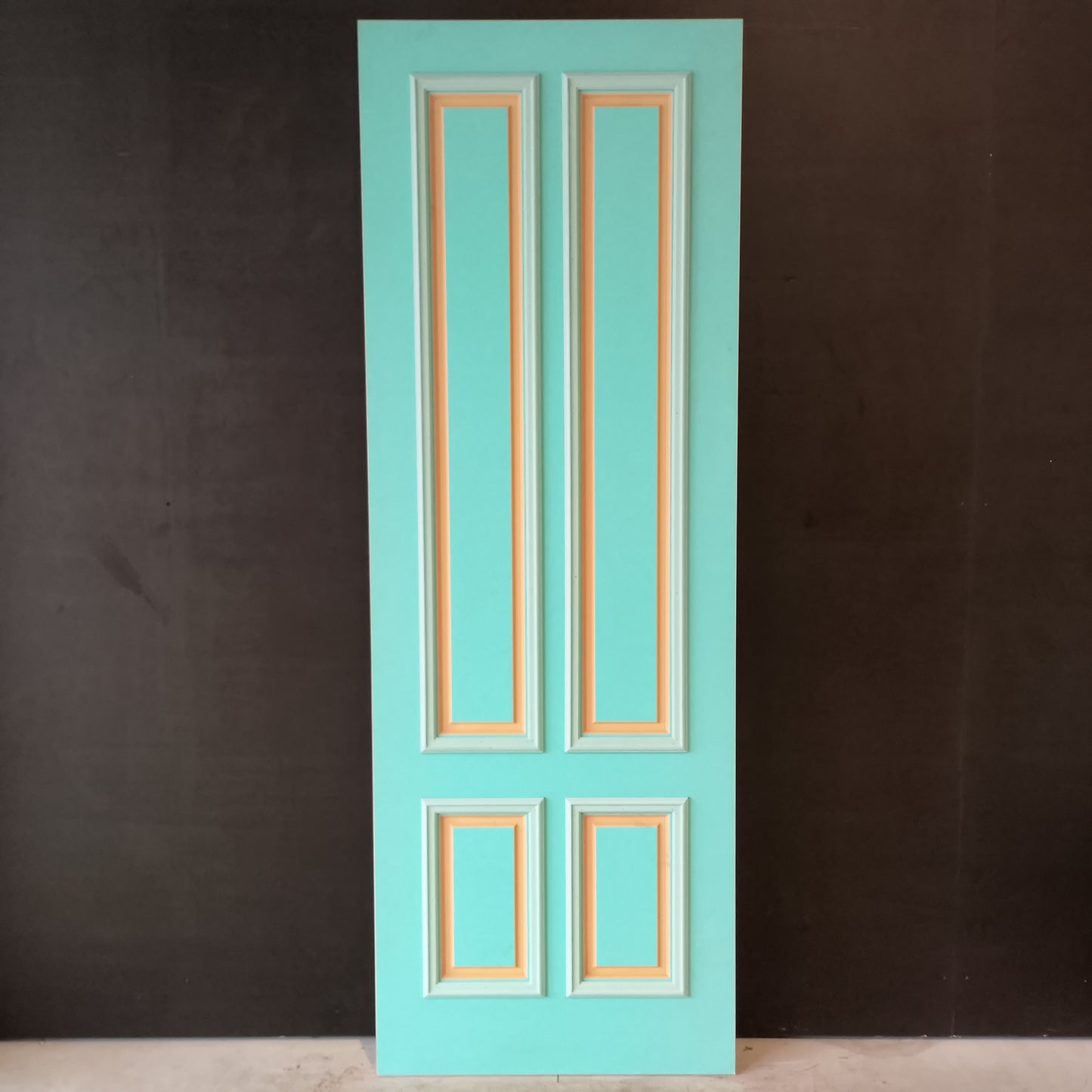 External Timber Door - 2040h x 820w Solid Core w/ Pattern Both Sides and Raised Mouldings on one side  (XVP11) *Factory 2nd* 30563