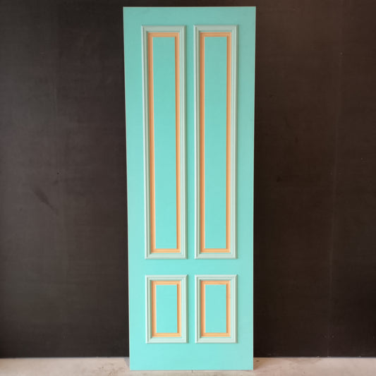 External Timber Door - 2040h x 820w Solid Core w/ Pattern Both Sides and Raised Mouldings on one side  (XVP11) *Factory 2nd* 30563
