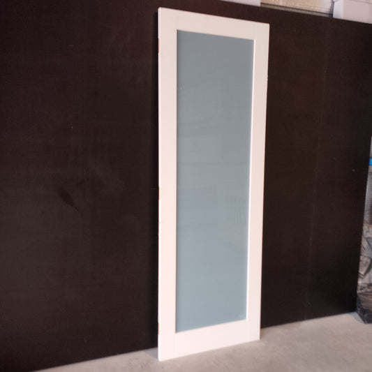 Internal Timber Door - 2340h x 820w Semi-Solid w/ 1 X Obscure Glass  (PMOD10GT) *Factory 2nd* 30564