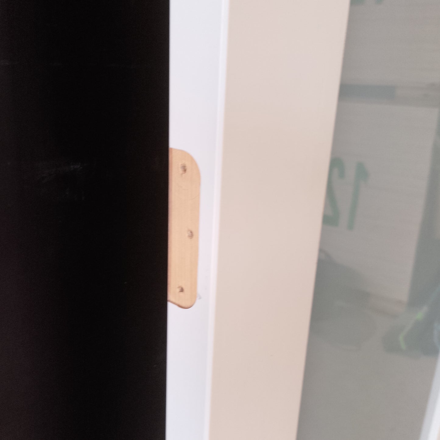 Internal Timber Door - 2340h x 820w Semi-Solid w/ 1 X Obscure Glass  (PMOD10GT) *Factory 2nd* 30564