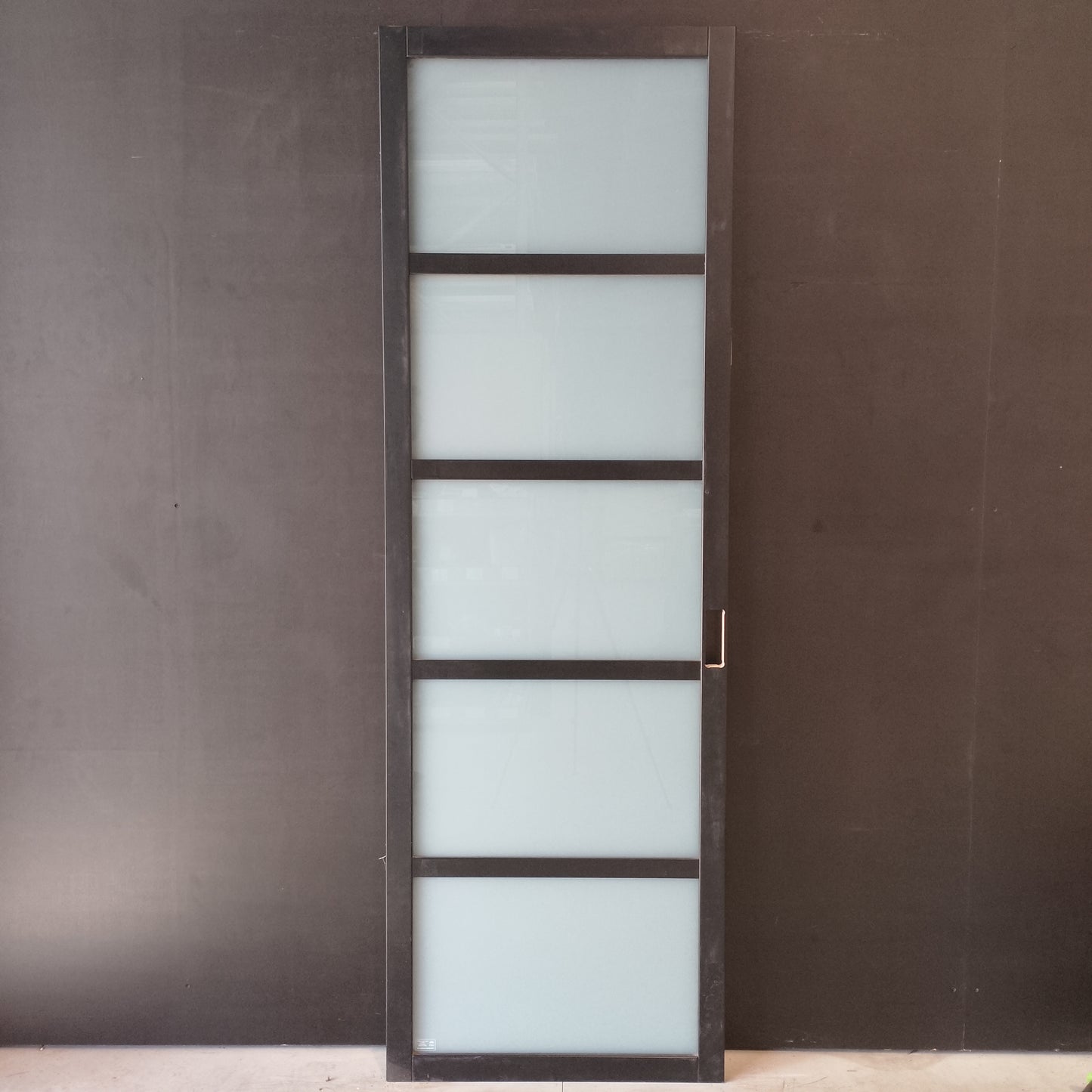 Internal Timber Door - 2340h x 720w Solid Core w/ 5 x Obscure Glass (PMOD5GT) *Factory 2nd* 30567
