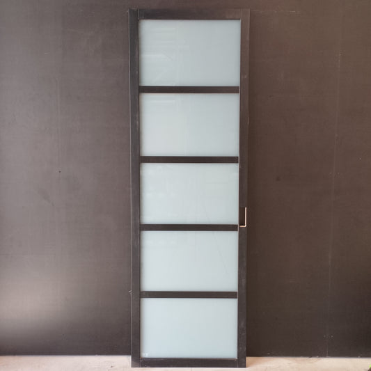 Internal Timber Door - 2340h x 720w Solid Core w/ 5 x Obscure Glass (PMOD5GT) *Factory 2nd* 30567