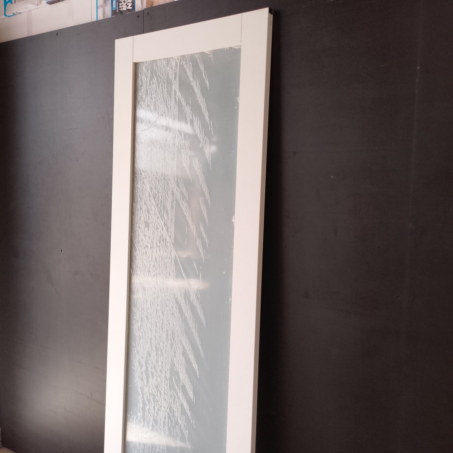Internal Timber Door - 2340h x 820w Semi-Solid Core w/ 1 X Clear Glass  (HAM1) *Factory 2nd* 30552