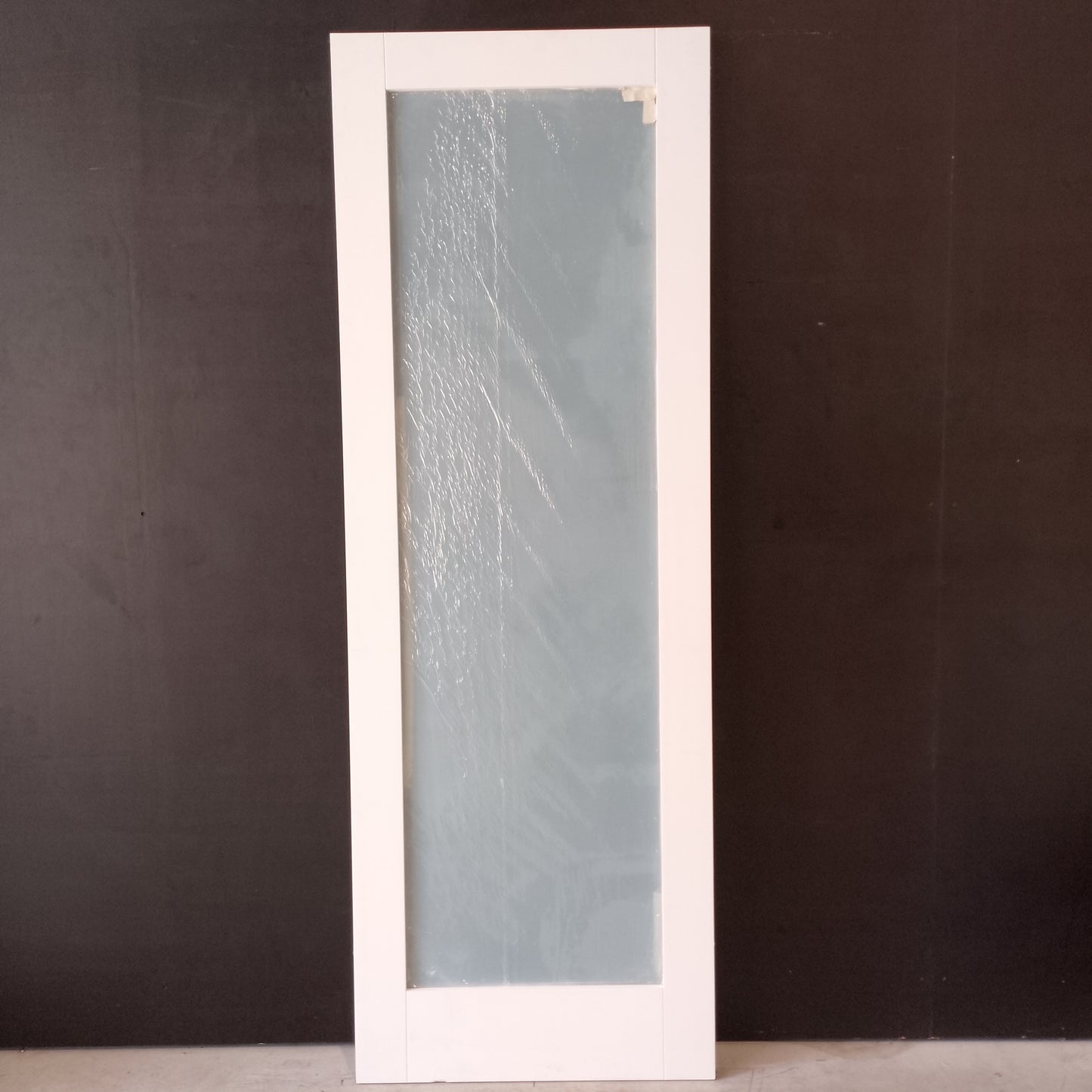 Internal Timber Door - 2340h x 820w Semi-Solid Core w/ 1 X Clear Glass  (HAM1) *Factory 2nd* 30553