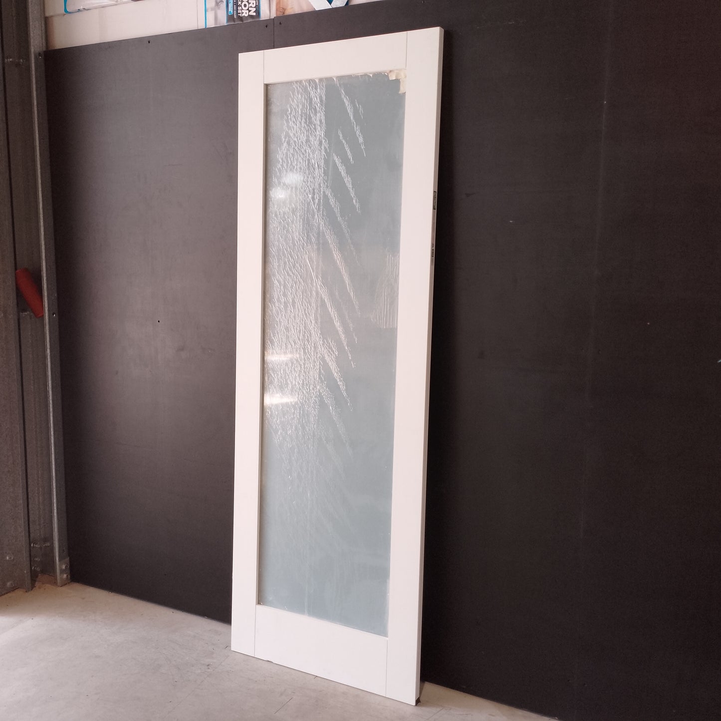 Internal Timber Door - 2340h x 820w Semi-Solid Core w/ 1 X Clear Glass  (HAM1) *Factory 2nd* 30553