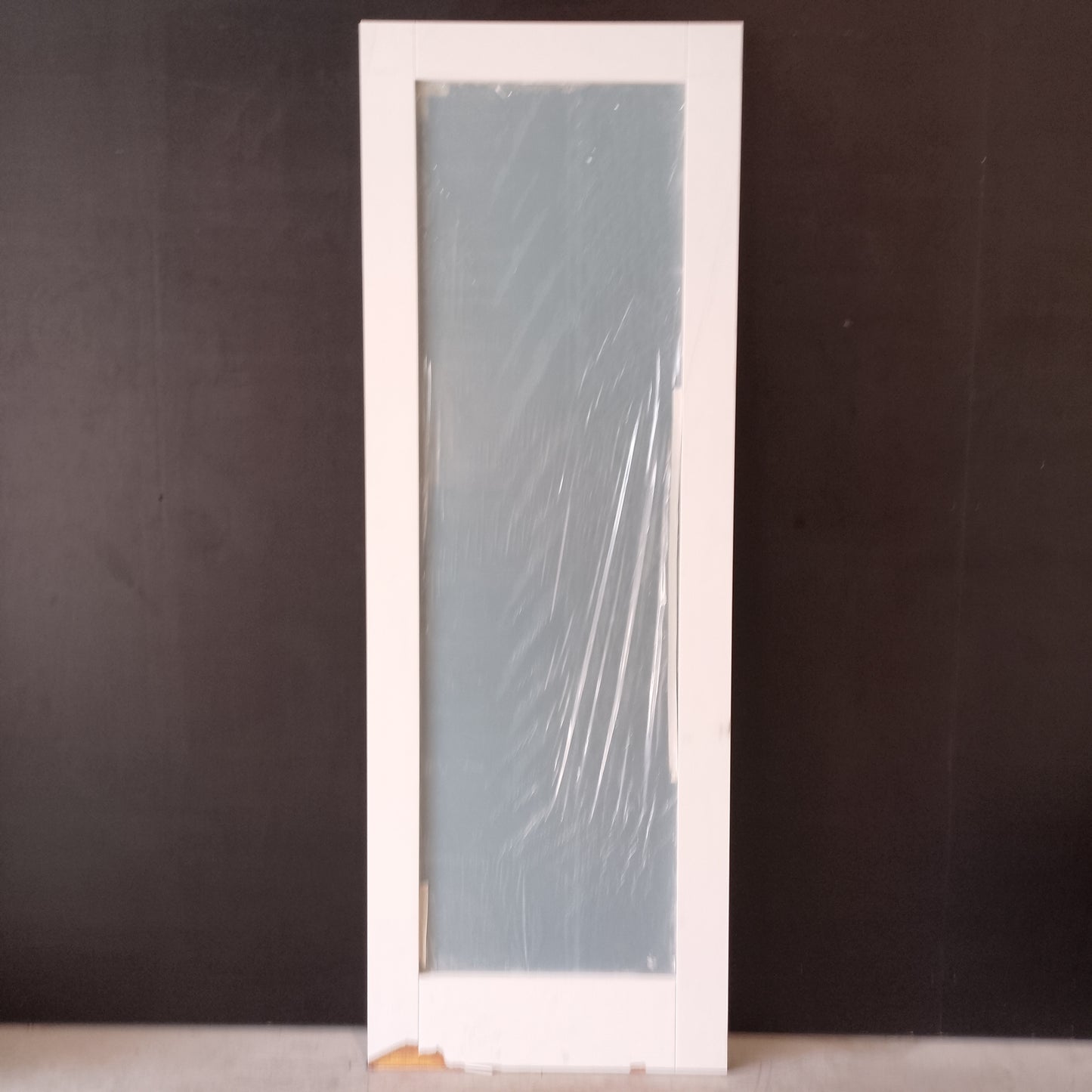 Internal Timber Door - 2340h x 820w Semi-Solid Core w/ 1 X Clear Glass  (HAM1) *Factory 2nd* 30553