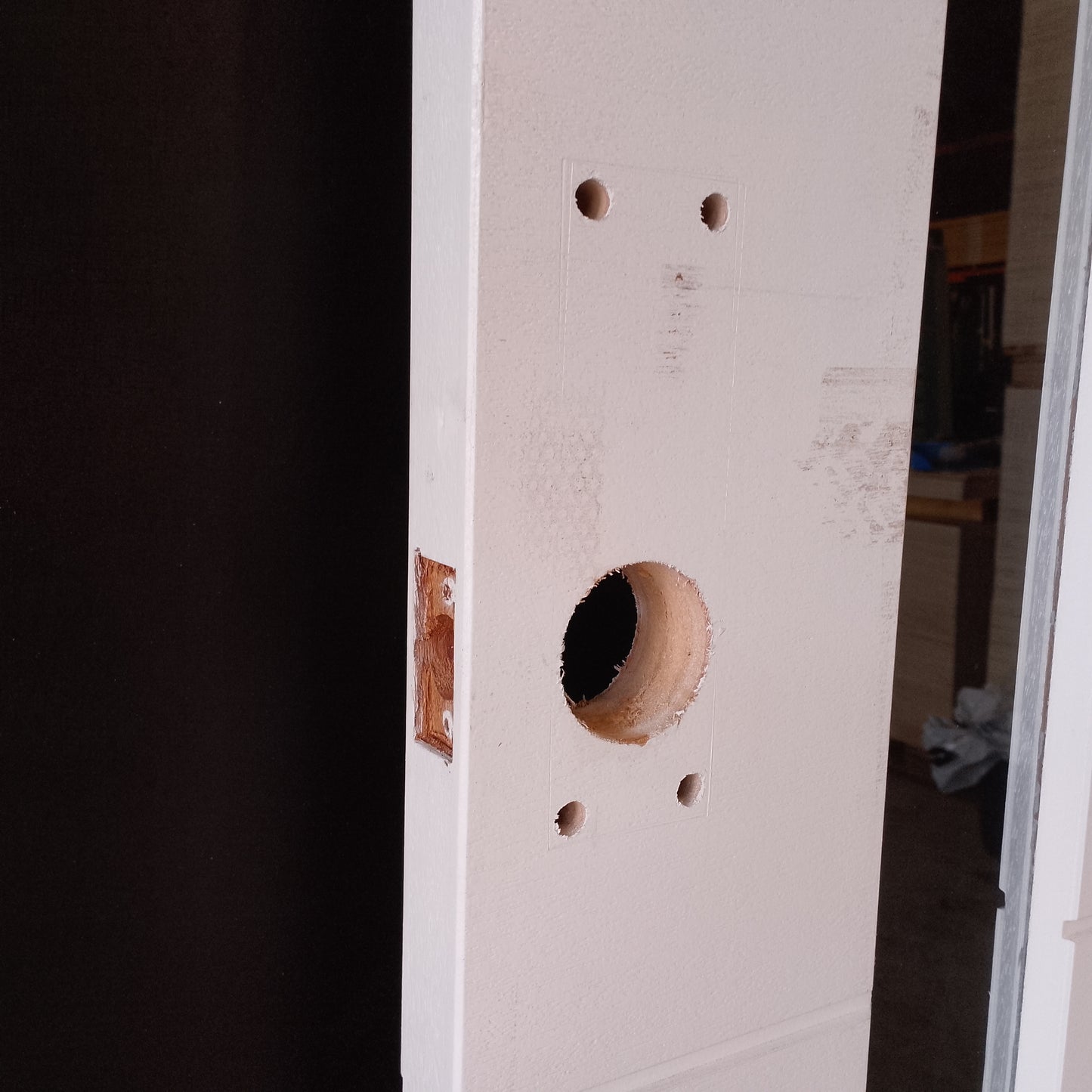 External Timber Door - 2040h x 1200w Solid Core w/ 1 X Clear Glass  (XN1) *Factory Second* 30557