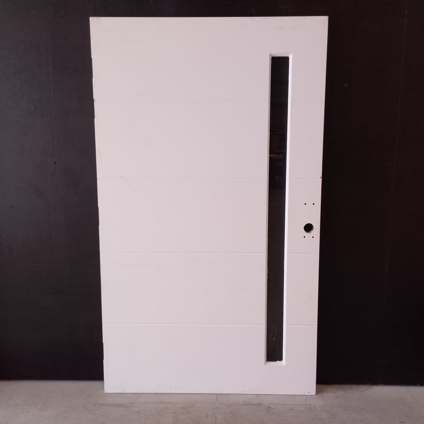 External Timber Door - 2040h x 1200w Solid Core w/ 1 X Clear Glass  (XN1) *Factory Second* 30557