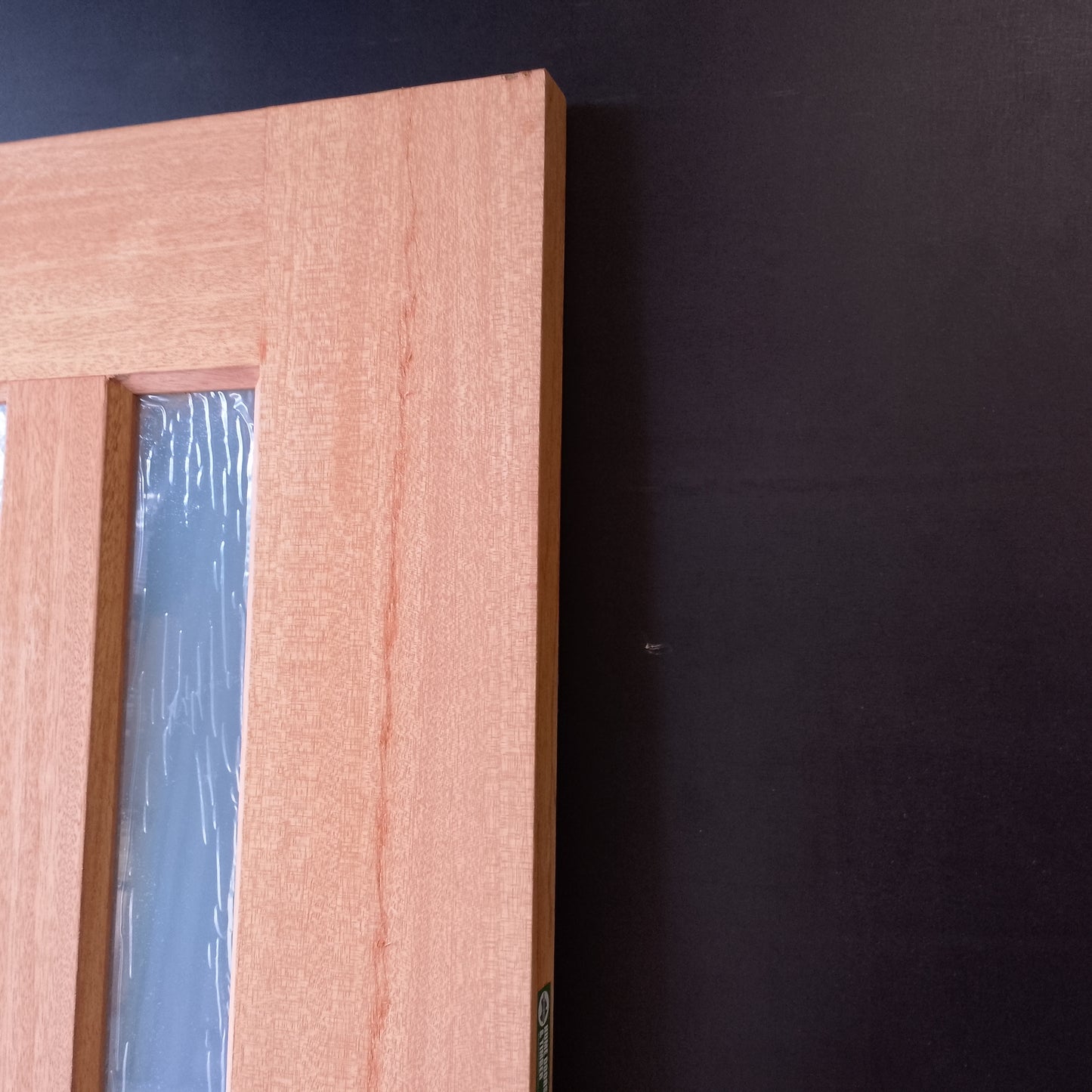 External Timber Door - 2040h x 1200w Solid Core w/ 5 X Obscure Glass  (XS45) *Factory Second* 30572