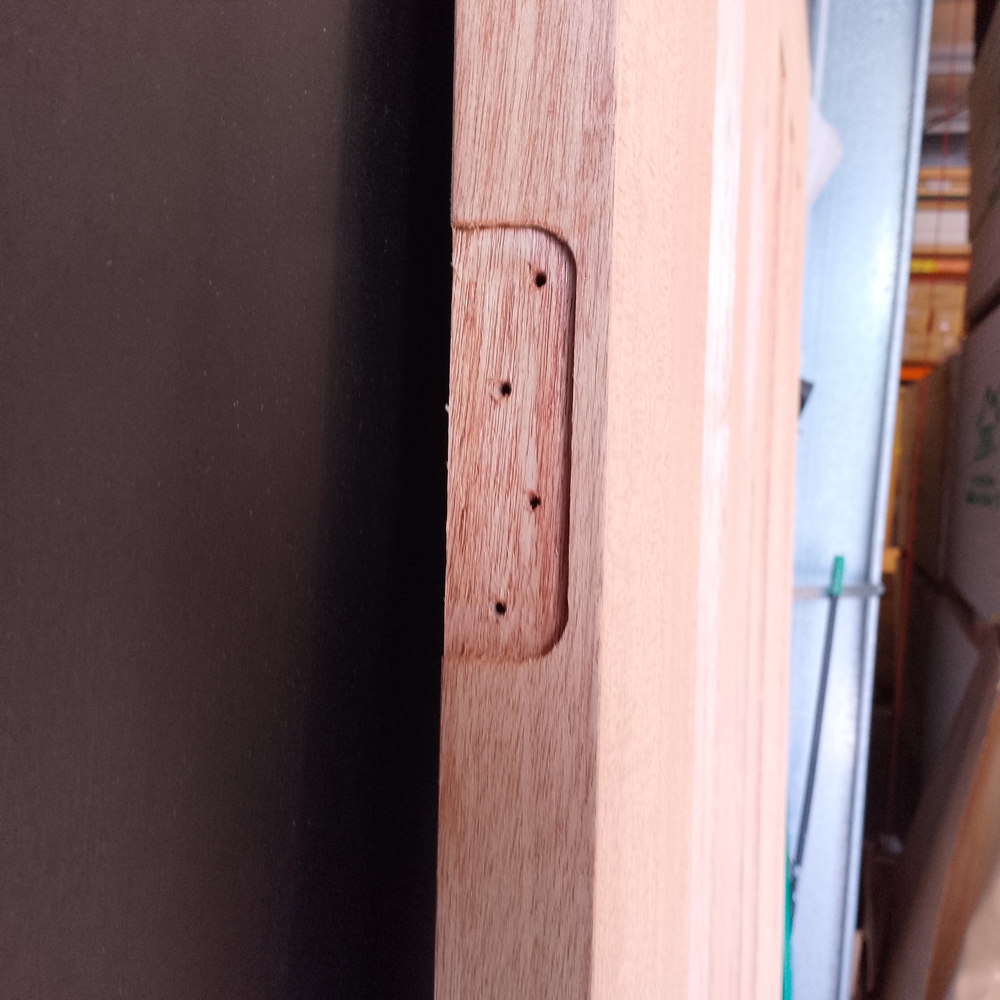 External Timber Door - 2040h x 1200w Solid Core w/ 5 X Obscure Glass  (XS45) *Factory Second* 30572