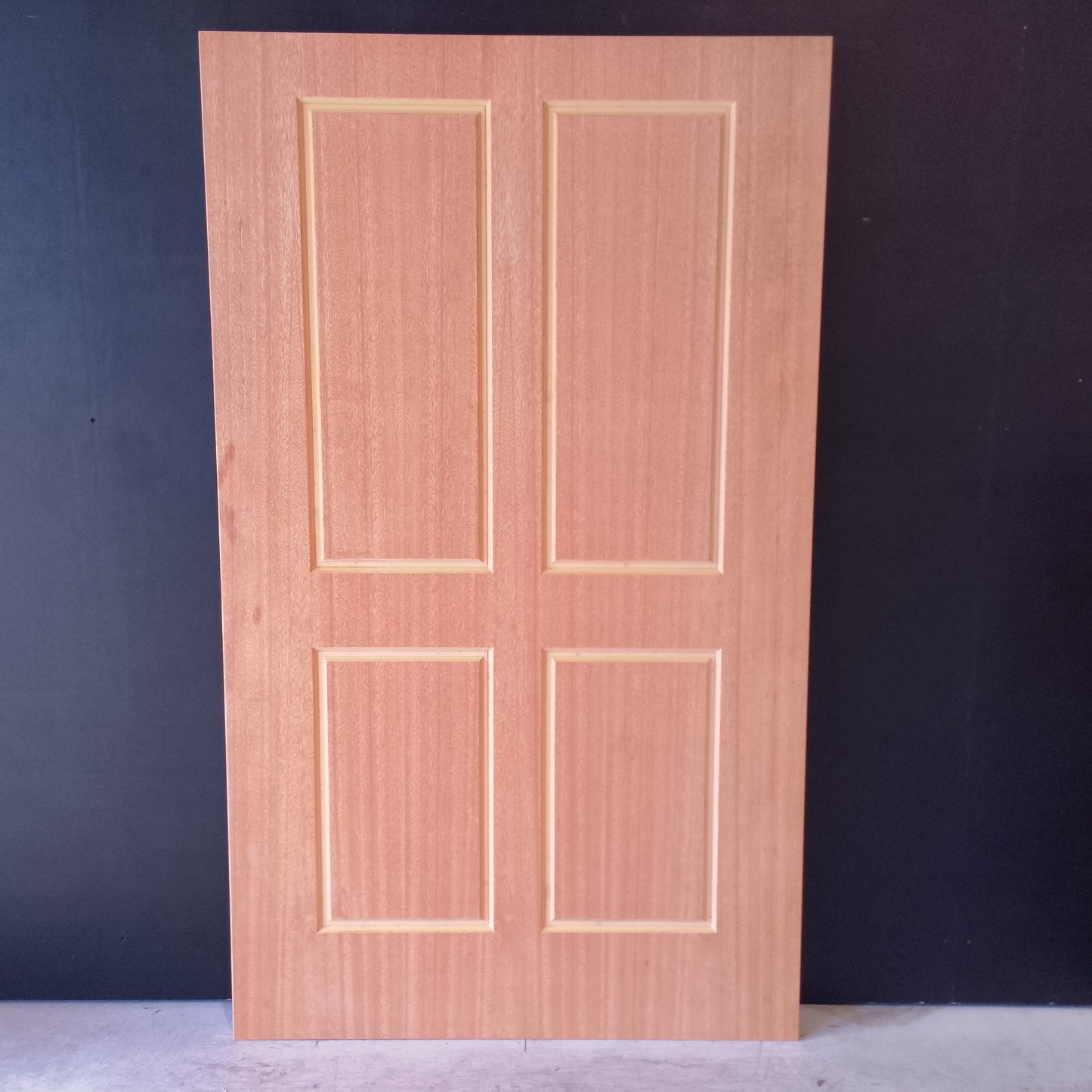 External Timber Door - 2040h x 1200w Solid Core w/ Pattern One Side  (XS2) *Factory Second* 30573