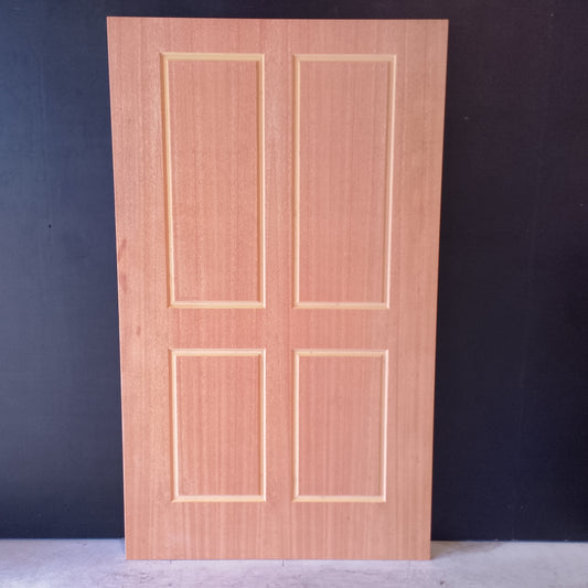 External Timber Door - 2040h x 1200w Solid Core w/ Pattern One Side  (XS2) *Factory Second* 30573