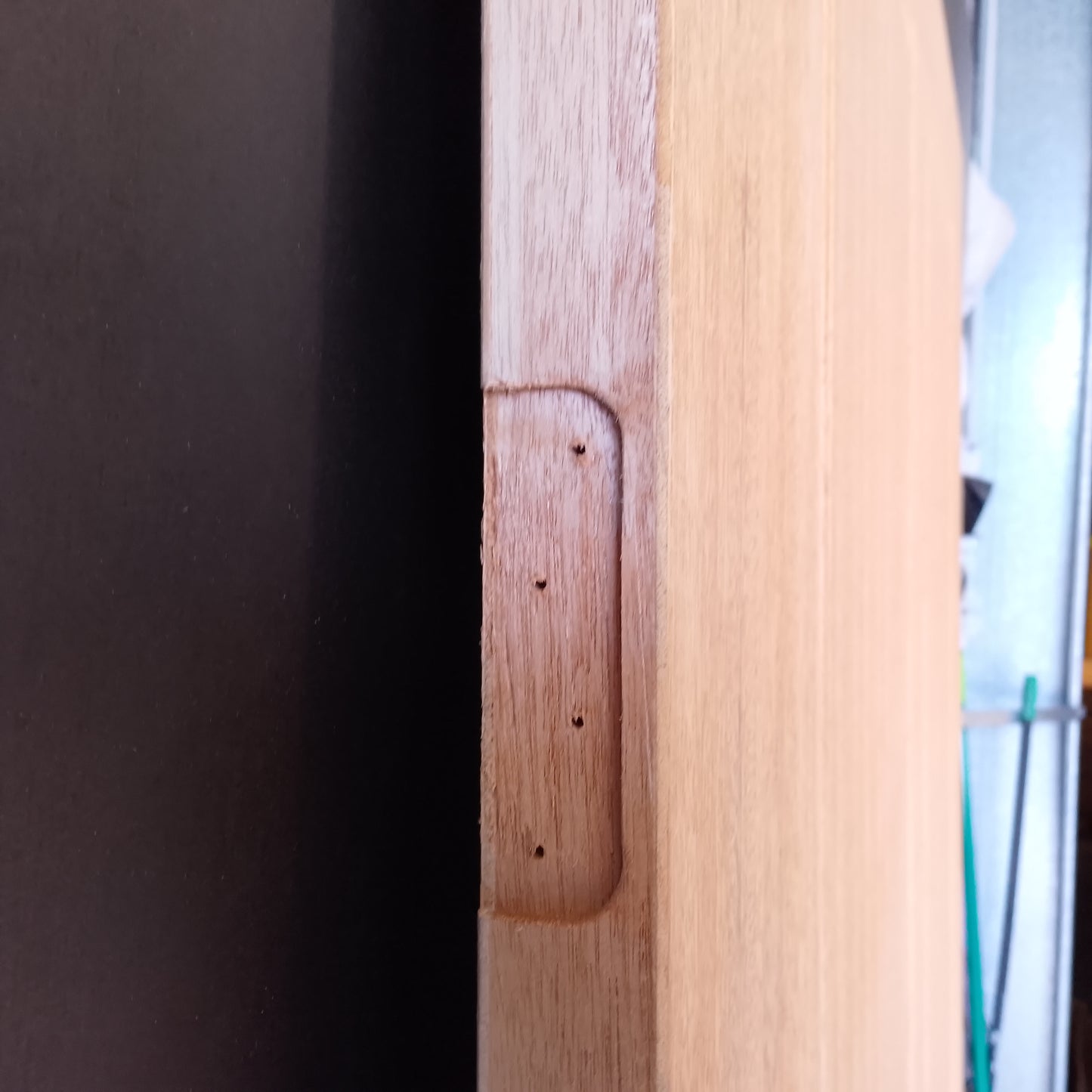 External Timber Door - 2040h x 1200w Solid Core w/ Pattern One Side  (XS2) *Factory Second* 30573