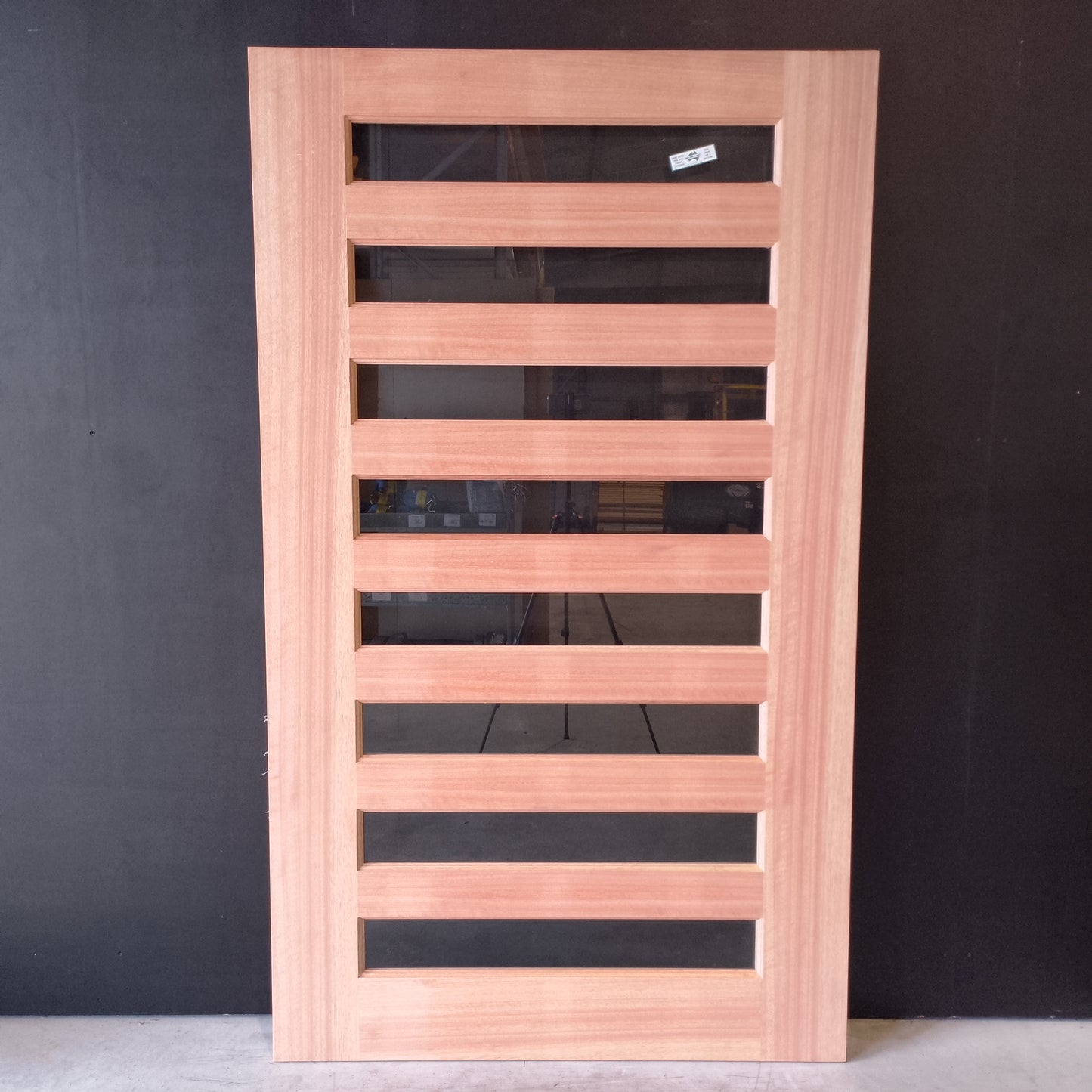 External Timber Door - 2040h x 1200w Solid Core w/ 8 X Clear Glass  (XS28) *Factory Second* 30574