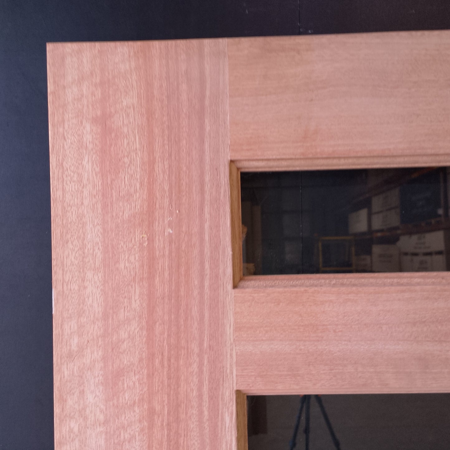 External Timber Door - 2040h x 1200w Solid Core w/ 8 X Clear Glass  (XS28) *Factory Second* 30574