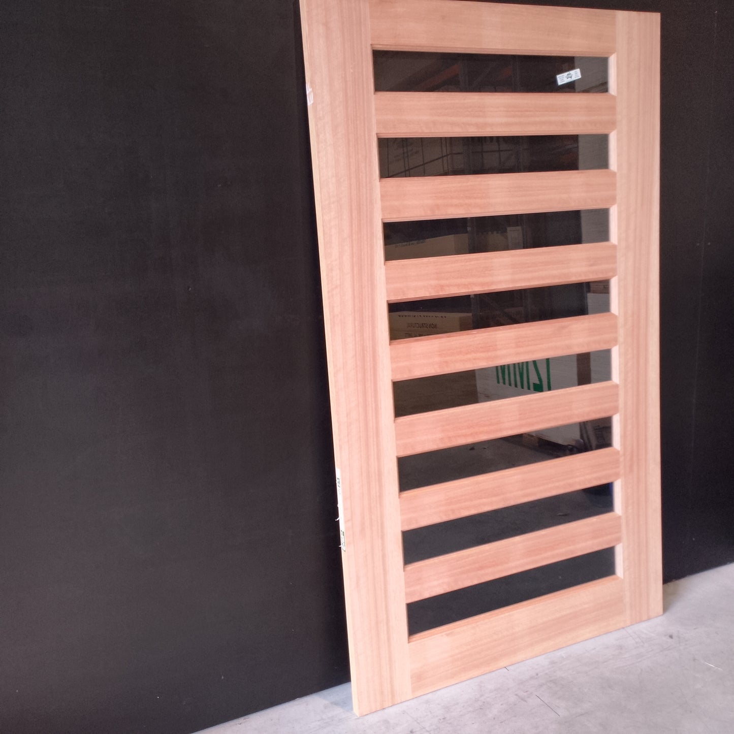External Timber Door - 2040h x 1200w Solid Core w/ 8 X Clear Glass  (XS28) *Factory Second* 30574