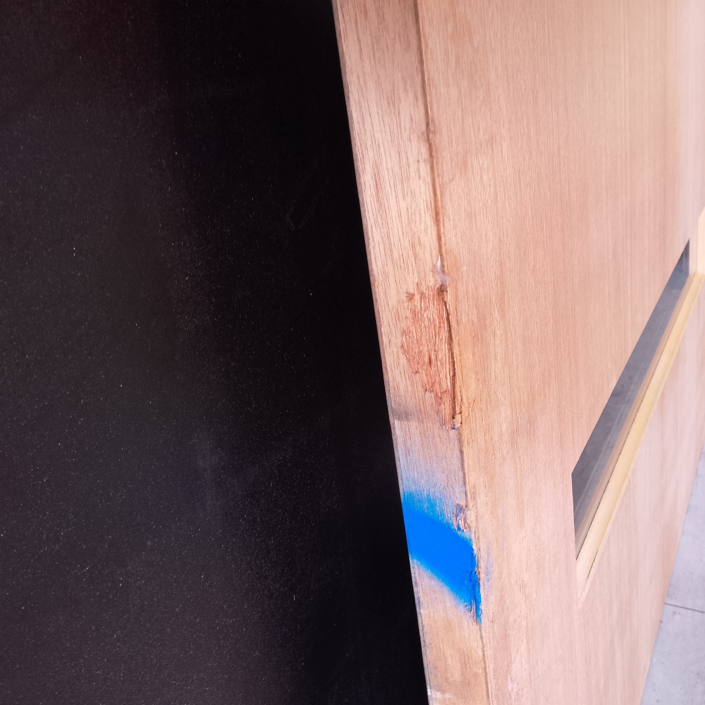 External Timber Door - 2040h x 1200w Solid Core w/ 4 X Clear Glass  (XN5) *Factory Second* 30575