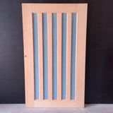 External Timber Door - 2040h x 1200w Solid Core w/ 5 X Obscure Glass  (XS45) *Factory Second* 30576