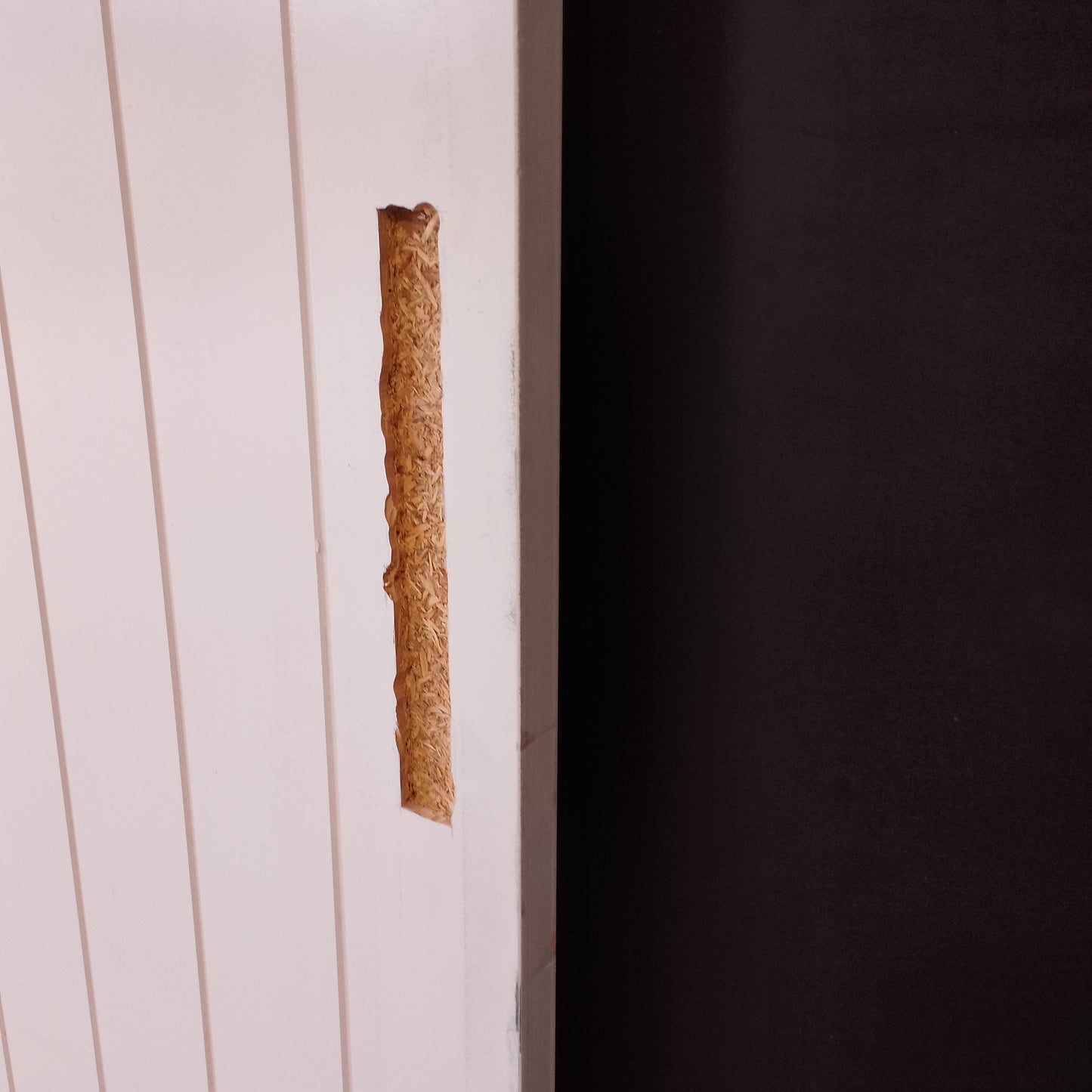 Internal Timber Barn Door - 2400h x 1100w Semi-Solid Core w/ Pattern (FBDS1) *Factory 2nd* 30581