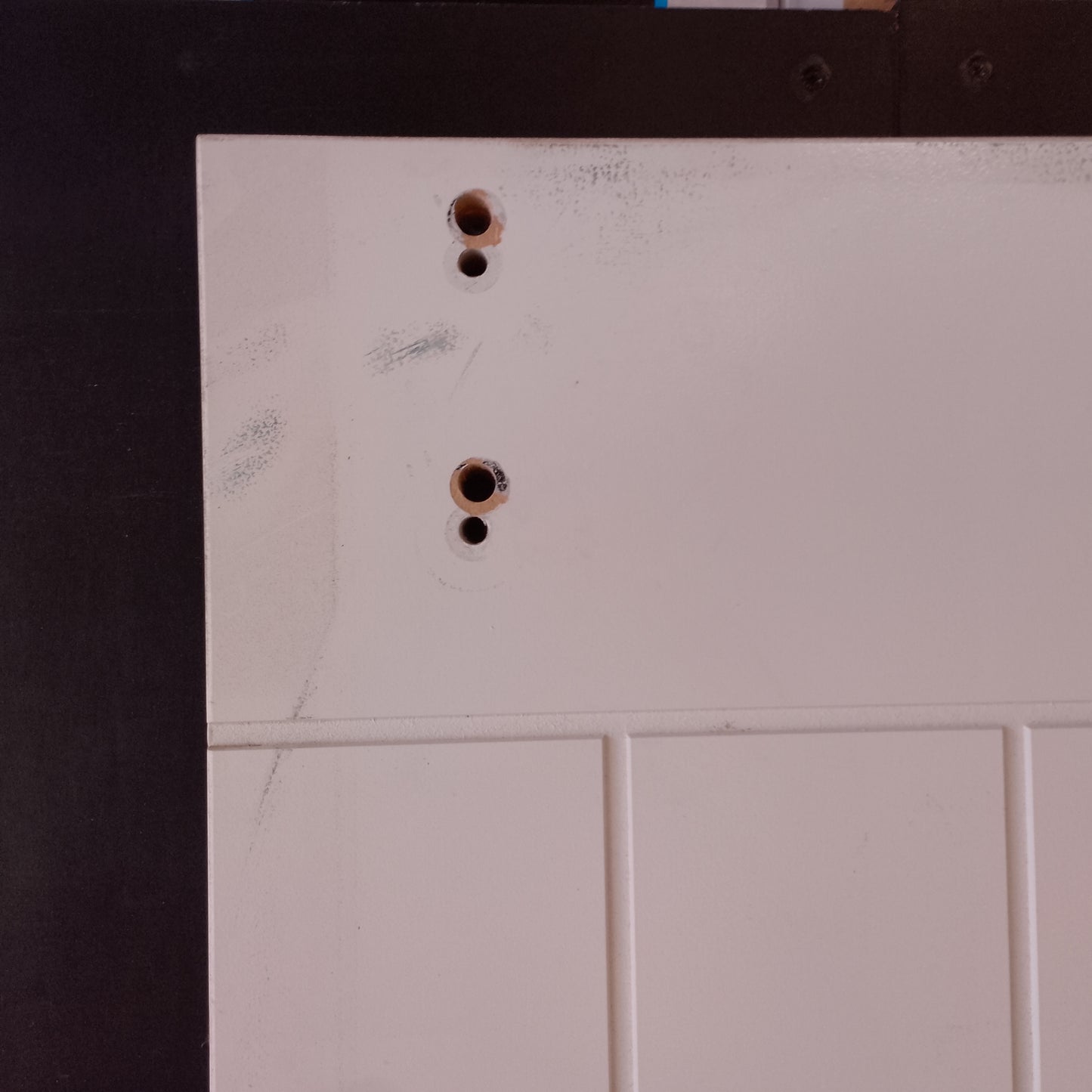 Internal Timber Barn Door - 2400h x 1100w Semi-Solid Core w/ Pattern (FBDS1) *Factory 2nd* 30581