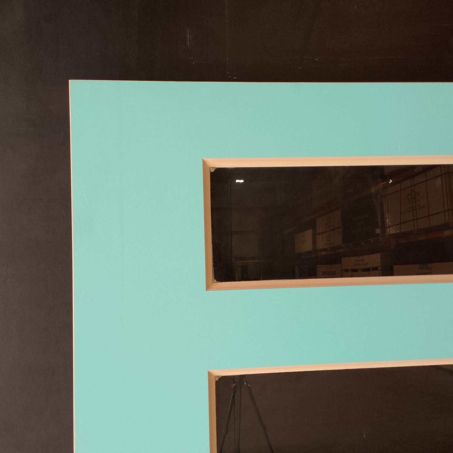 External Timber Door - 2040h x 970w Solid Core w/ 6 X Clear Glass  (NEX36) *Factory 2nd* 30582