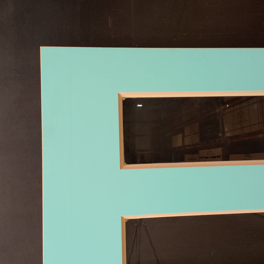 External Timber Door - 2040h x 970w Solid Core w/ 6 X Clear Glass  (NEX36) *Factory 2nd* 30582