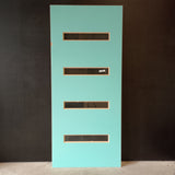 External Timber Door - 2340h x 1020w Solid Core w/ 4 X Clear Glass  (XN5) *Factory Second* 30584