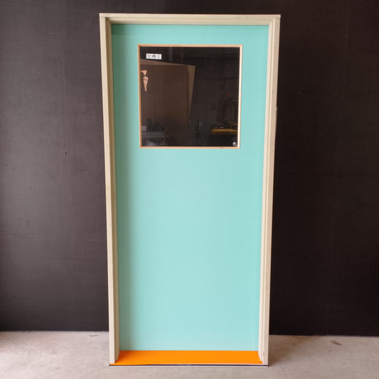 Timber Entry Door - Pre-Hung in a 2095h x 987w Frame w/ 1 x Clear Glass *Factory 2nd* 30602