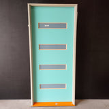 Timber Entry Door - Pre-Hung in a 2095h x 937w Frame w/ 4 x Obscure Glass *Factory 2nd* 30604